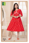 Jhalak Vol 2 By Hirwa Alia Cut Embroidery Kurtis Wholesale Market In Surat